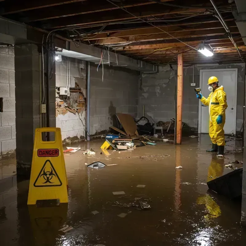 Flooded Basement Electrical Hazard in Lido Beach, NY Property